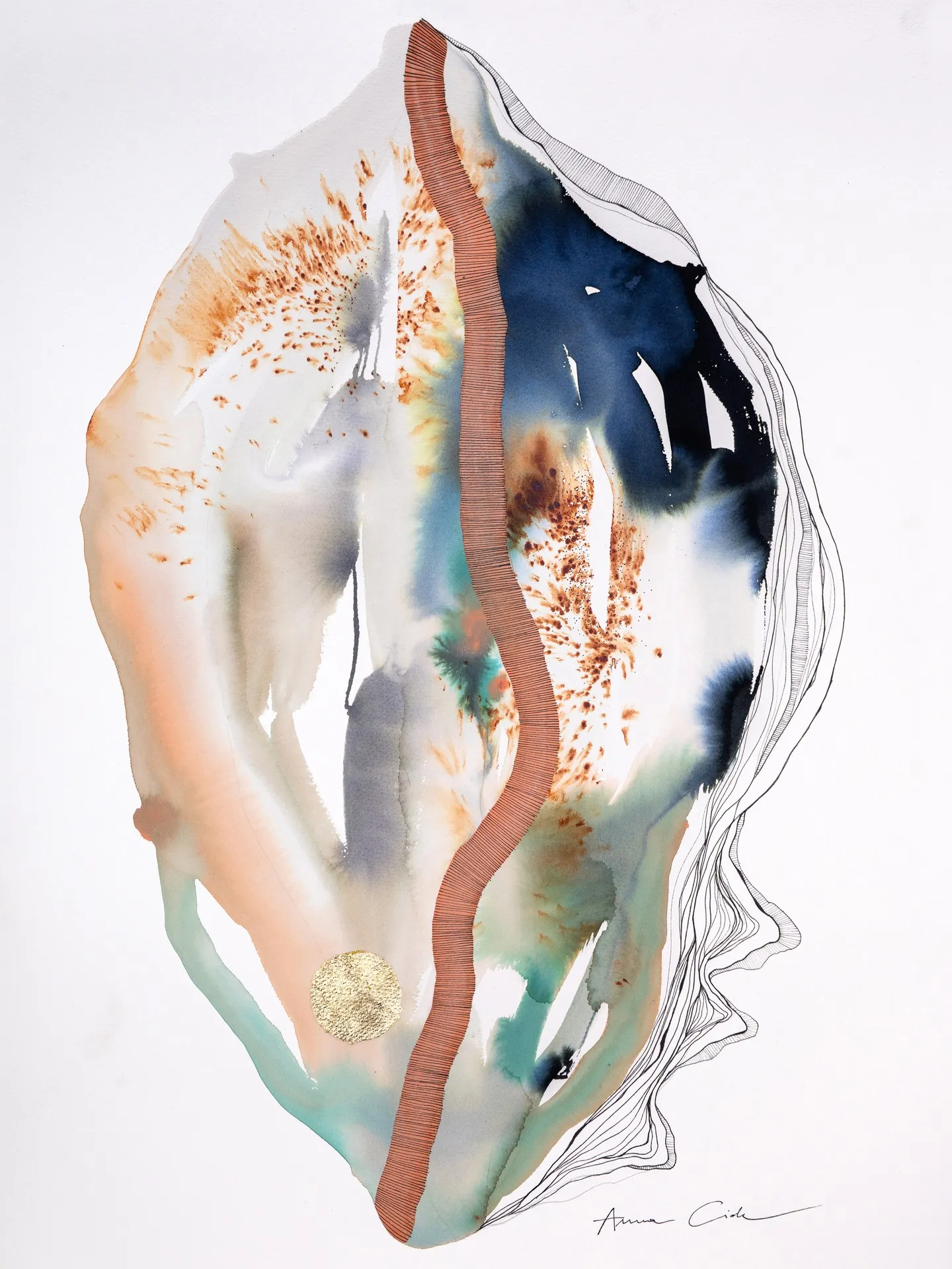 Ostrea 02 — 30×40 cm · bez ramy