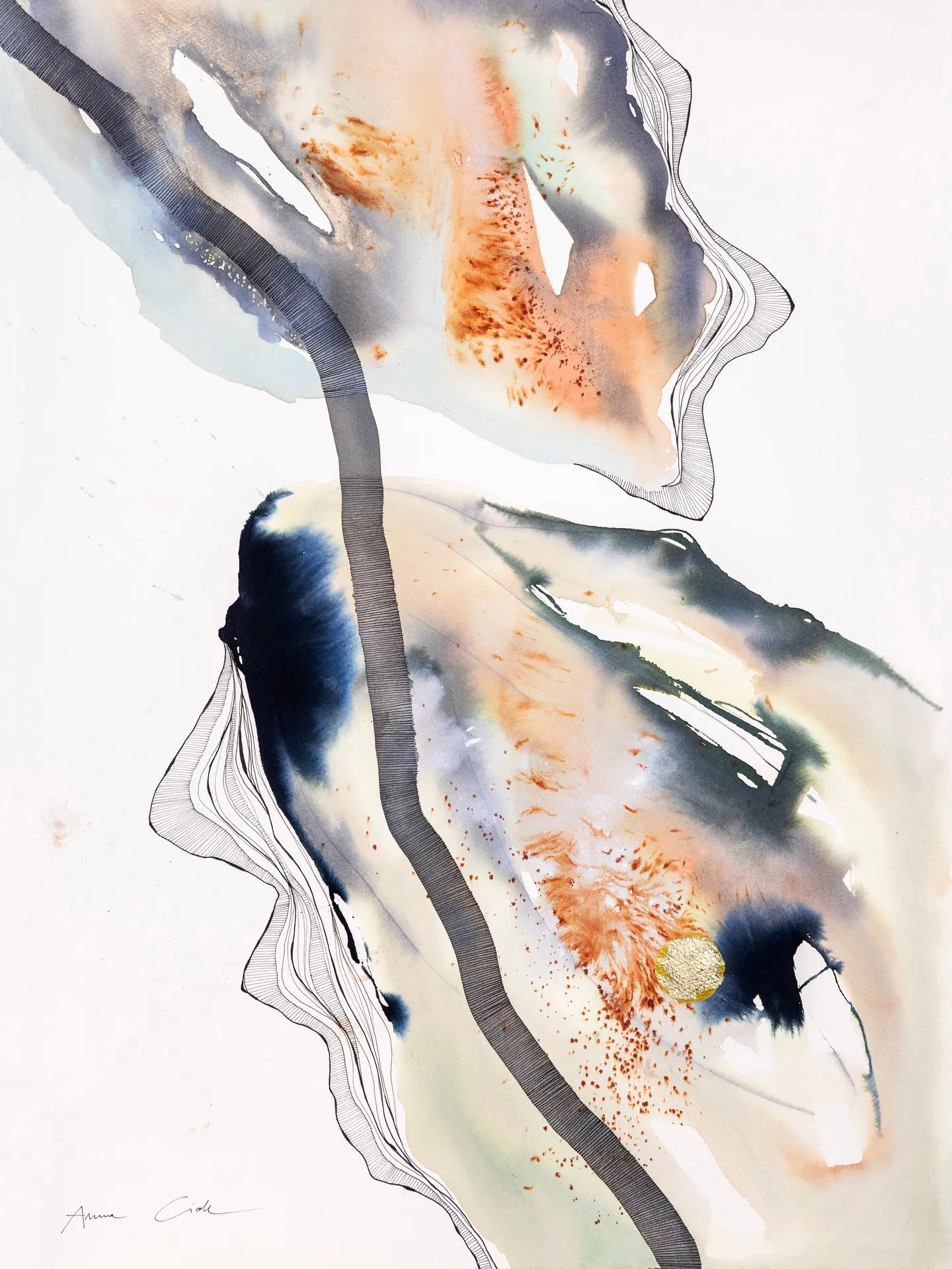 Ostrea 03 — 30×40 cm · sin marco