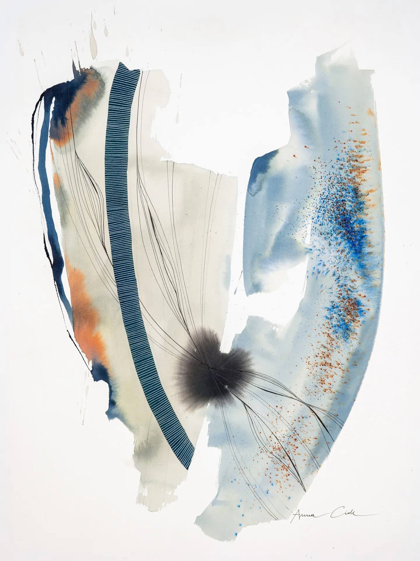 Linea 02 — 30×40 cm · ohne Rahmen
