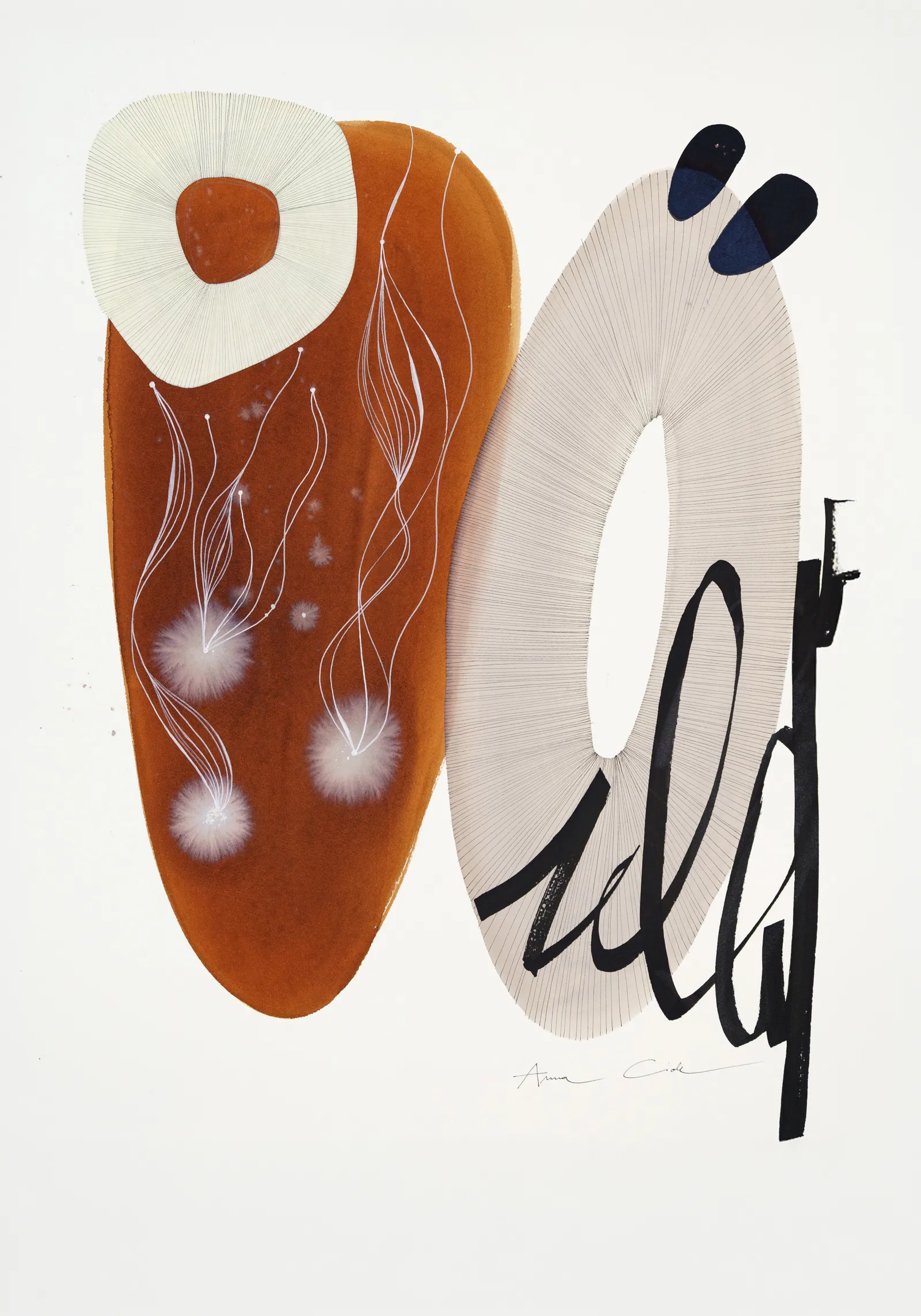 Obsidian 05 — 30×40 cm · ohne Rahmen